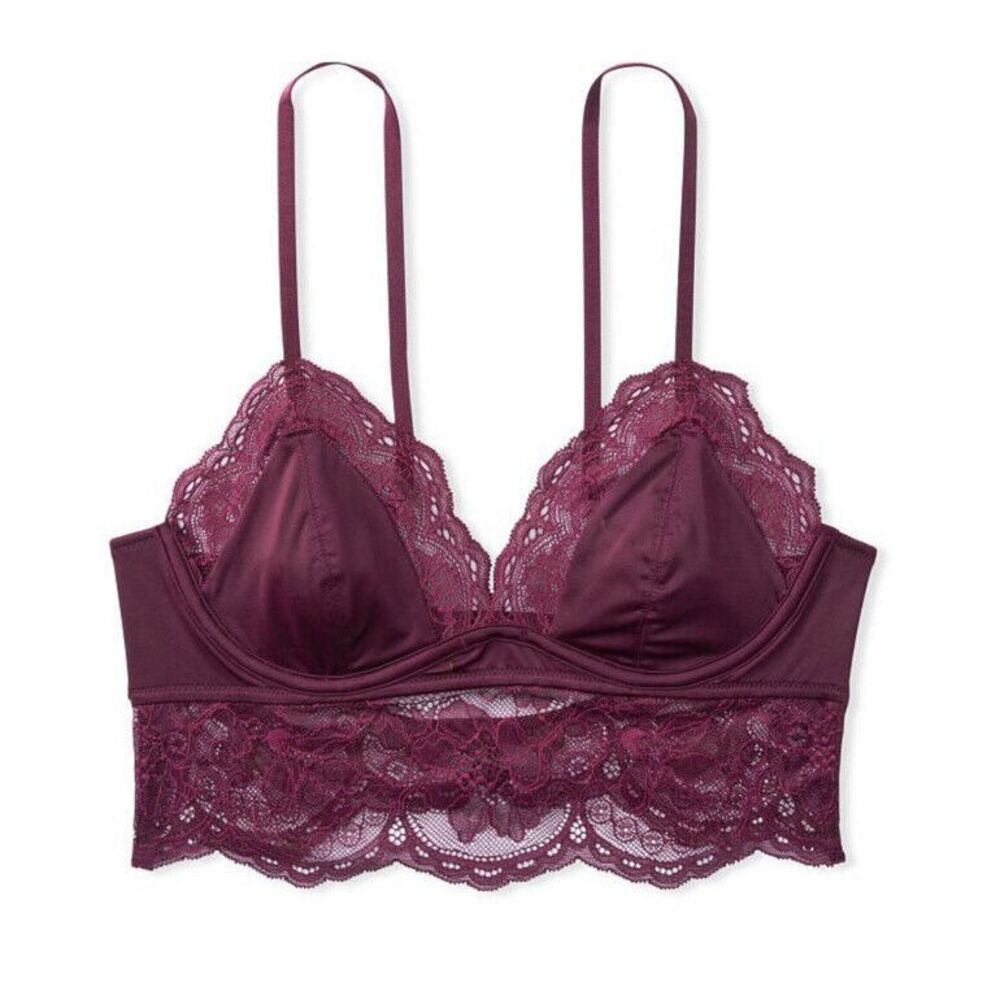 Victoria's Secret Very Sexy Unlined Lace Bra Top Sz M - Kir Color - $59.50